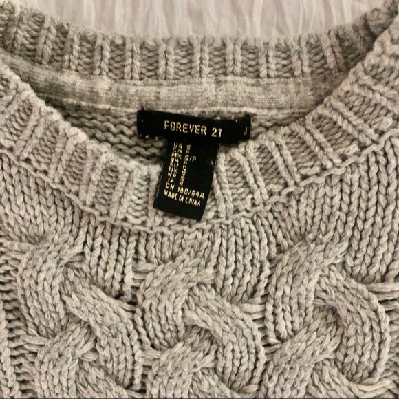 Grey Knit Sweater - Picture 3 of 4